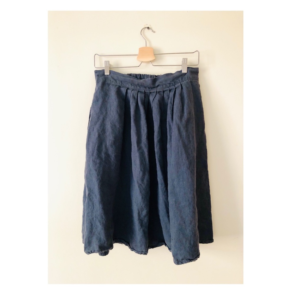 Linenfox ‘Laura’ skirt in Graphite Grey S/M